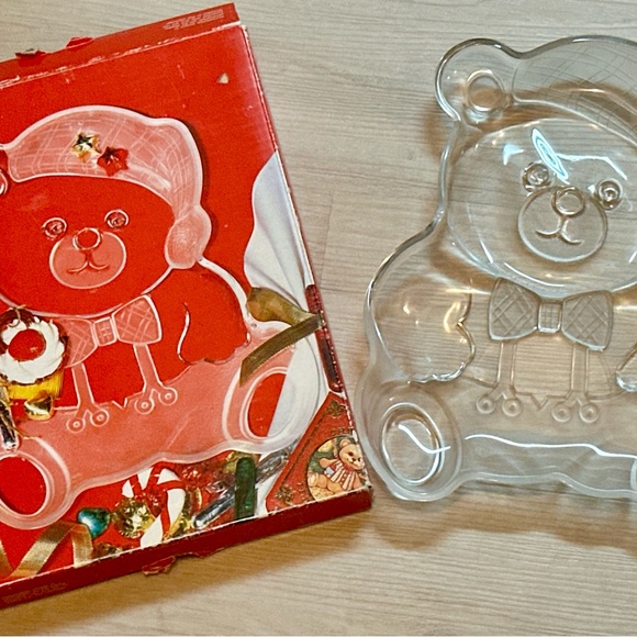 Mikasa Crystal Holiday Bear Platter 11.5” Serving Tray Made in Japan – Cute Deco - Picture 14 of 16